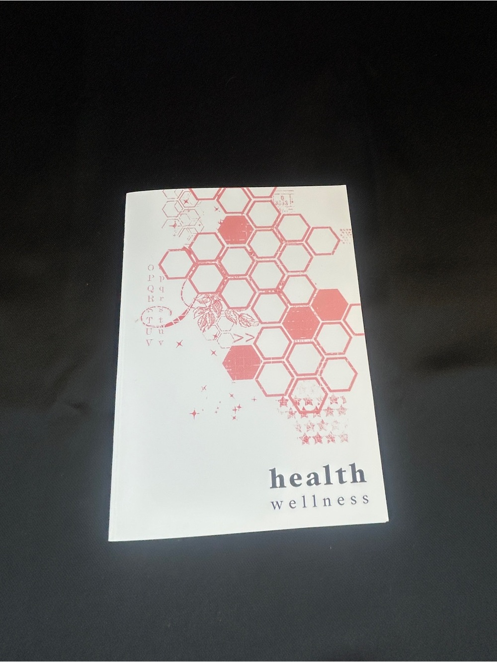 Tula White & Pink Hexagon Health Planner